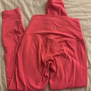 Lululemon High-Rise Coral Leggings